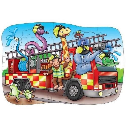 Jeu D'apprentissage Puzzle - ORCHARD - Big Fire Engine - 20 pieces - Multicolore - Pour enfants a partir de 24 mois