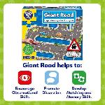 Puzzle Puzzle - ORCHARD - Giant route Road - 20 grosses pieces interchangeables - Theme véhicules - a partir de 3 ans