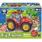 Puzzle - ORCHARD - Le tracteur - Multicolore - Rouge - 3 ans et plus