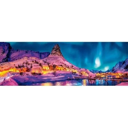 Puzzle Puzzle panoramique Clementoni - Colorful Night over Lofoten Islands - 1000 pieces