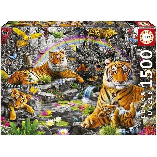 Puzzle Puzzle paysage et nature - EDUCA - Jungle radieuse - 1500 pieces - Sachet de colle inclus
