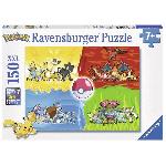 Puzzle Pokémon 150 pieces XXL - Différents types de Pokémon - Ravensburger