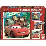 Puzzle progressif CARS - Garçon et Fille - A partir de 3 ans - Dessins animés et BD