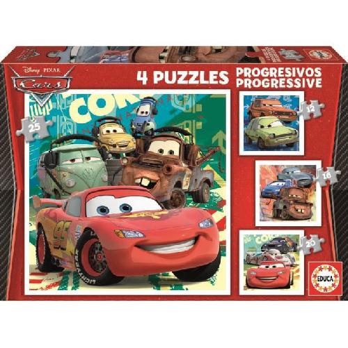 Puzzle Puzzle progressif CARS - Garçon et Fille - A partir de 3 ans - Dessins animés et BD