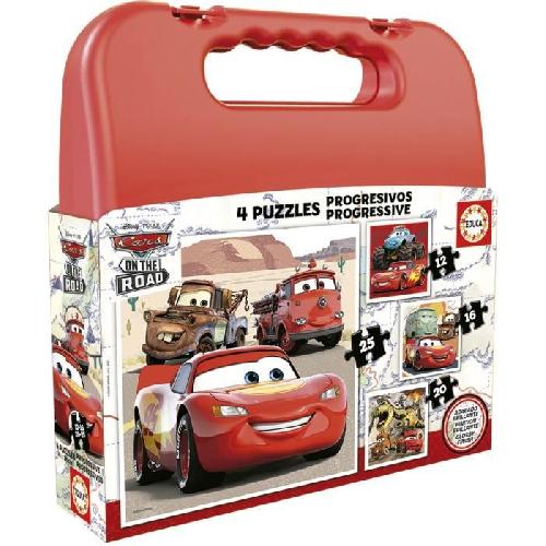 Puzzle Puzzle progressif CARS - Malette de 4 puzzles - Educa - 12-16-20-25 pieces