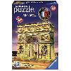 Puzzle Puzzle 3D Arc de Triomphe illuminé - Ravensburger - 216 pieces - sans colle - avec LEDS couleur - Enfant 8 ans