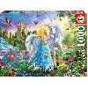 Puzzle Puzzle Fantastique 1000 pieces - EDUCA - La Princesse Et La Licorne - Bleu - A partir de 12 ans - Enfant