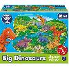 Puzzle Puzzle Les dinosaures - ORCHARD - 50 pieces - Développe la coordination et les compétences observationnelles