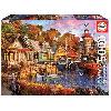 Puzzle Puzzle paysage et nature - EDUCA - Coucher de soleil sur Le Port - 5000 pieces - Multicolore