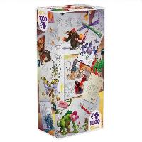 Puzzle Puzzle UNIVERSE - 1000 pieces - Making of Monsters - Dessins animés et BD - Paul Mafayon - Multicolore