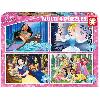 Puzzle Puzzles Disney Princesses - EDUCA - Multi 4 En 1 - 100-200 pieces - Dessins animés et BD - Rose
