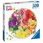 Puzzle rond 500 pieces Ravensburger - Fruits et légumes (Circle of Colors)