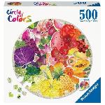 Puzzle Puzzle rond 500 pieces Ravensburger - Fruits et légumes (Circle of Colors)