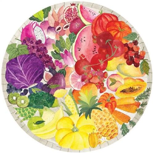 Puzzle Puzzle rond 500 pieces Ravensburger - Fruits et légumes (Circle of Colors)