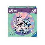 Puzzle rond 500 pieces Stitch - Des 10 ans - Ravensburger - Disney - 17581