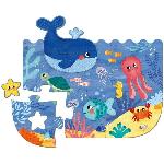 Jeu D'apprentissage Puzzle XXL - Océan - GOULA - 4 éléments - 60 x 52 cm - Pour Bébé de 24 mois a 2 ans