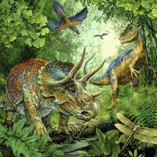 Puzzle Puzzles 3x49 pieces - La fascination des dinosaures - Ravensburger - Lot de puzzles enfant - Des 5 ans