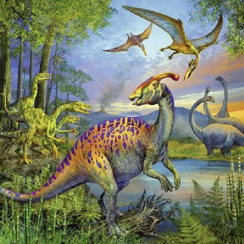 Puzzle Puzzles 3x49 pieces - La fascination des dinosaures - Ravensburger - Lot de puzzles enfant - Des 5 ans