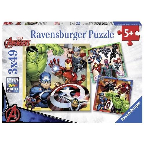 Puzzle Puzzles Avengers 3x49 pieces Ravensburger pour enfant des 5 ans