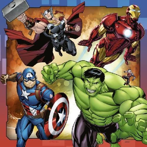 Puzzle Puzzles Avengers 3x49 pieces Ravensburger pour enfant des 5 ans