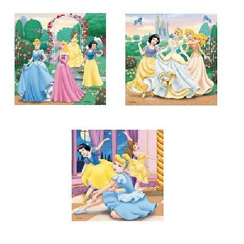 Puzzle Puzzles Disney Princesses - Ravensburger - Lot de 3 puzzles de 49 pieces - Des 5 ans