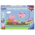 Puzzles Peppa Pig La vie de famille Ravensburger 2x24 pieces pour enfant des 4 ans