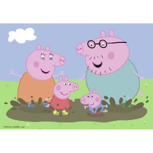 Puzzle Puzzles Peppa Pig La vie de famille Ravensburger 2x24 pieces pour enfant des 4 ans