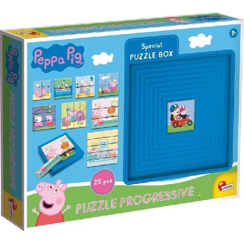 Puzzle Puzzles progressifs Peppa Pig - Boite auto-corrective - LISCIANI