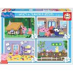 Puzzles progressifs Peppa Pig - EDUCA - MULTI 4 JUNIOR - 50 a 150 pieces - Pour enfants de 3 ans et plus