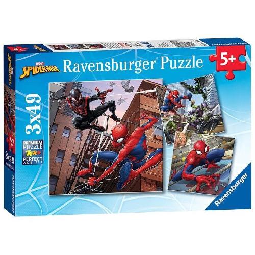 Puzzle Puzzles Spider-Man 3x49 pieces - Ravensburger - Pour enfants des 5 ans