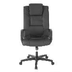 QUADRA Chaise de bureau - Simili Noir - L 69 x P 69 x H 124 cm