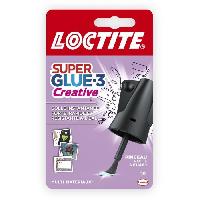 Quincaillerie Colles cyanocrylates - LOCTITE - SUPERGLUE-3P - Creative pinceau - Bouteille 5g