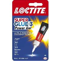 Quincaillerie Colles cyanocrylates - LOCTITE - SUPERGLUE-3P - Power gel - Tube 3g