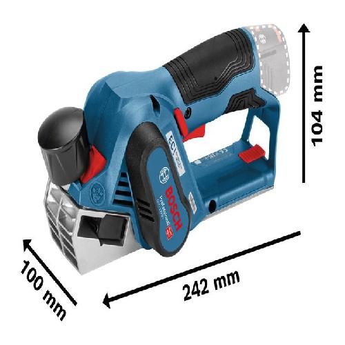 Raboteuse Rabot sans fil Bosch Professional GHO 12V-20 - 06015A7002 - Pour raboter le bois - Coffret L-BOXX inclus