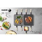 Appareil A Raclette Raclette / Grill - FAGOR - FGRG8 - 8 personnes - Pierre de Cuisson - 1400W - Thermostat réglable