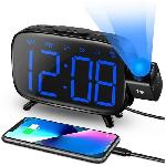 Radio Reveil Radio reveil avec projection de l'heure - CGV - CR-P10 - Double alarme - Gros boutons - Utilisation facile