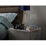 Radio Reveil Radio-reveil projecteur - THOMSON - Noir - Radio FM. Temperature. Humidite. Double alarme. USB-C. Alim. 230V