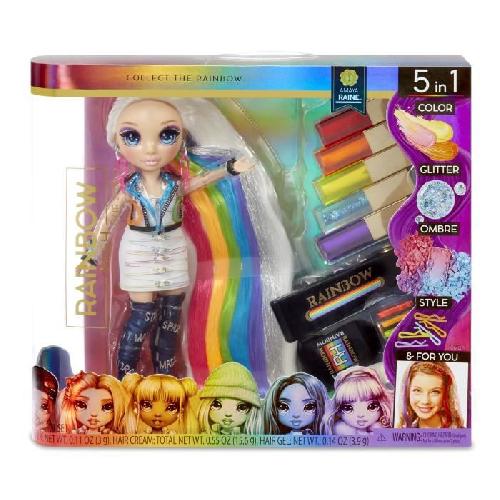 Poupee Rainbow High Hair Studio-Studio de coiffure - 1 poupee 27 cm + produits de coloration pour cheveux et accessoires