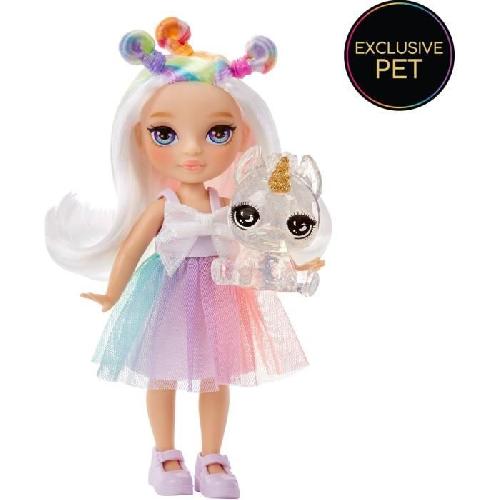 Figurine Miniature - Personnage Miniature Rainbow High Littles - Poupée 15cm + animal de compagnie - Arc -en-Ciel - Des 4ans