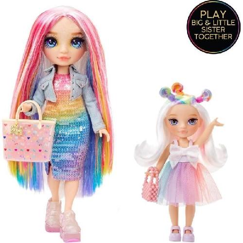 Figurine Miniature - Personnage Miniature Rainbow High Littles - Poupée 15cm + animal de compagnie - Arc -en-Ciel - Des 4ans