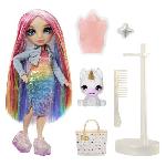 Poupee Rainbow High Poupée Mannequin avec Kit de Slime et Animal de Compagnie - Amaya (Rainbow) - Poupée Pailletée 28 cm avec Kit de Slime