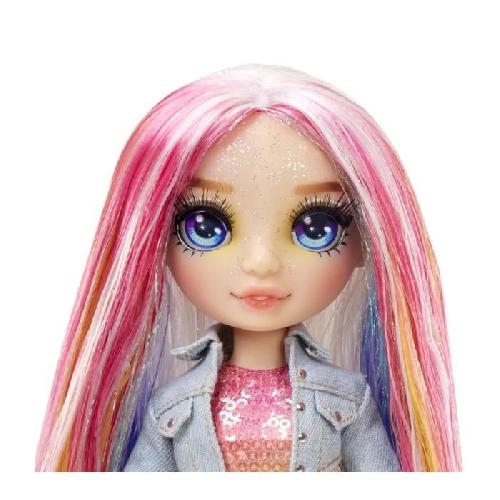 Poupee Rainbow High Poupée Mannequin avec Kit de Slime et Animal de Compagnie - Amaya (Rainbow) - Poupée Pailletée 28 cm avec Kit de Slime