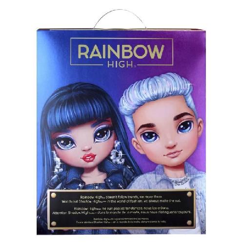 Poupee Rainbow High S23 Fashion Doll - Poupée 27 cm Aiden Russel (Amethyste) - 1 tenue. 1 paire de chaussures et des accessoires