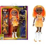Poupee Rainbow High S23 Fashion Doll - Poupée 27 cm Michelle St Charles (Orange Fluo) - 1 tenue. 1 paire de chaussures et des accessoires