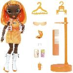 Poupee Rainbow High S23 Fashion Doll - Poupée 27 cm Michelle St Charles (Orange Fluo) - 1 tenue. 1 paire de chaussures et des accessoires
