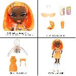 Poupee Rainbow High S23 Fashion Doll - Poupée 27 cm Michelle St Charles (Orange Fluo) - 1 tenue. 1 paire de chaussures et des accessoires