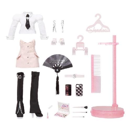 Poupee Rainbow High S3 Shadow High - Poupée 27 cm Karla Choupette (Rose) - 1 tenue + accessoires et support pour poupée