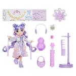 Poupee Rainbow High - Winter Wonderland - 1 poupée mannequin (Violet) de 27cm - 1 tenue magique et accessoires - Bonhomme de neige a créer