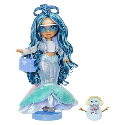 Poupee Rainbow High - Winter Wonderland - Bleu - Révele ta couleur - Créer son bonhomme de neige - Dés 4ans