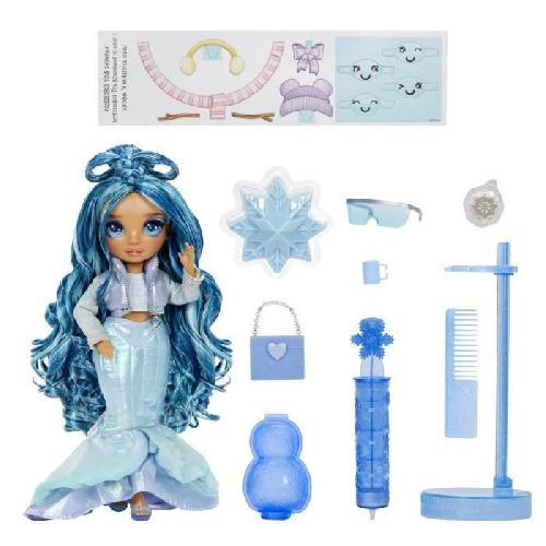 Poupee Rainbow High - Winter Wonderland - Bleu - Révele ta couleur - Créer son bonhomme de neige - Dés 4ans